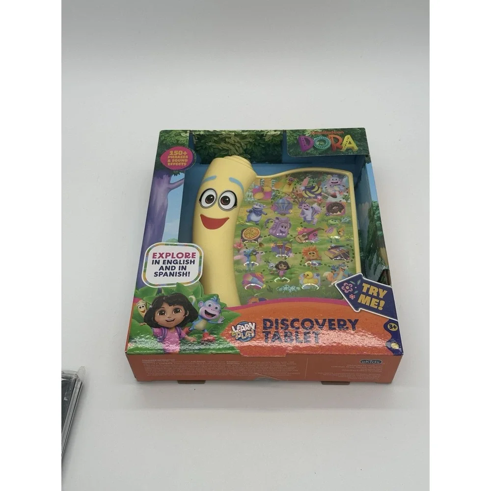 Dora Discovery Tablet Bilingual English Spanish 150+ Sounds eKids New
